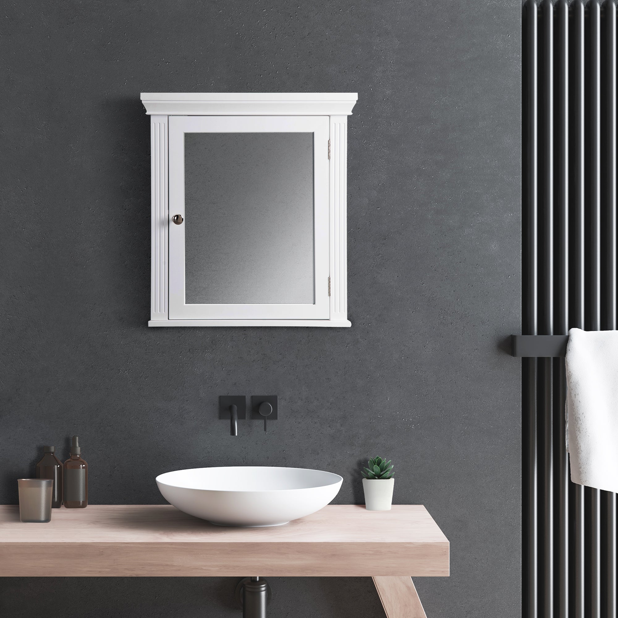 Teamson Home Stratford Wooden Bathroom Furniture, Mirrored Wall Medici –  Teamson Europe